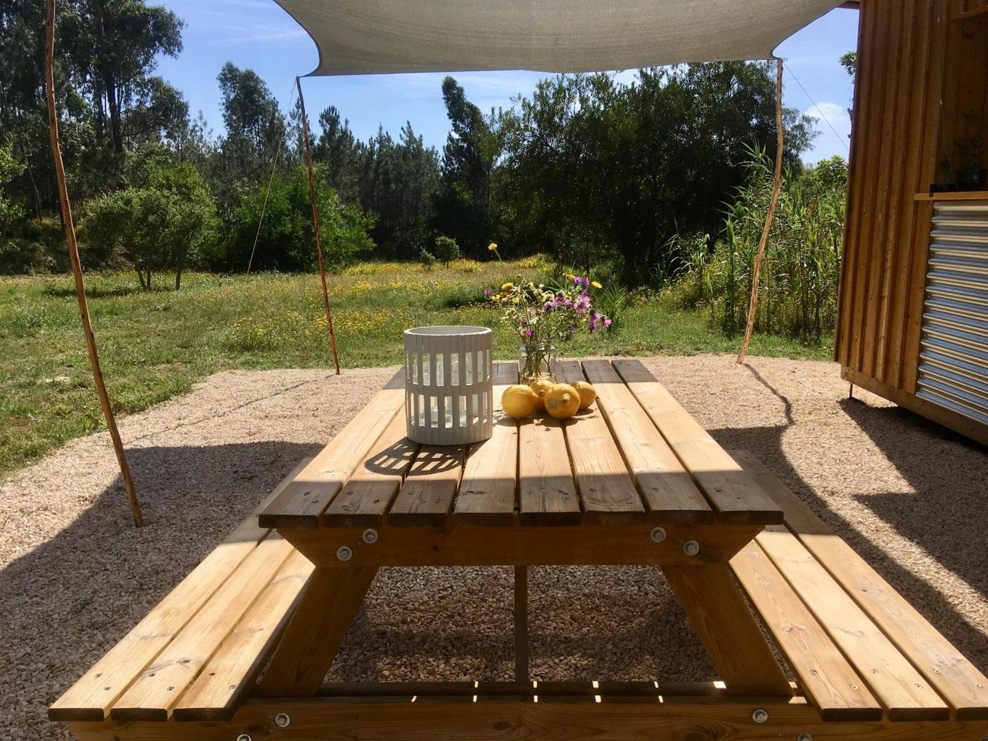 Tente Glamping Nature Et Ocean, Rogil Exteriör bild